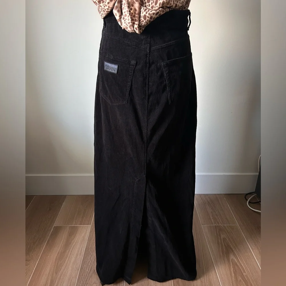 GANNI Black Maxi Skirt - Picture 4 of 7